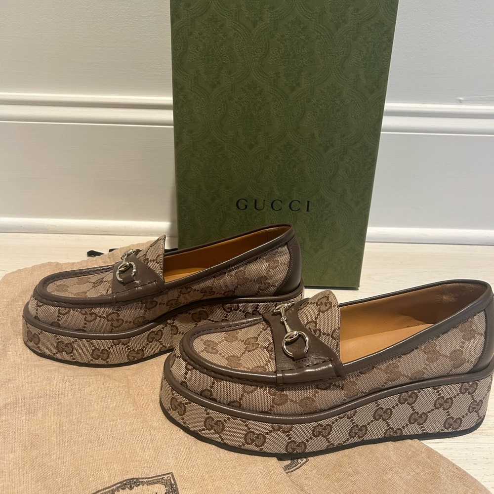 Gucci Canvas Loafers
